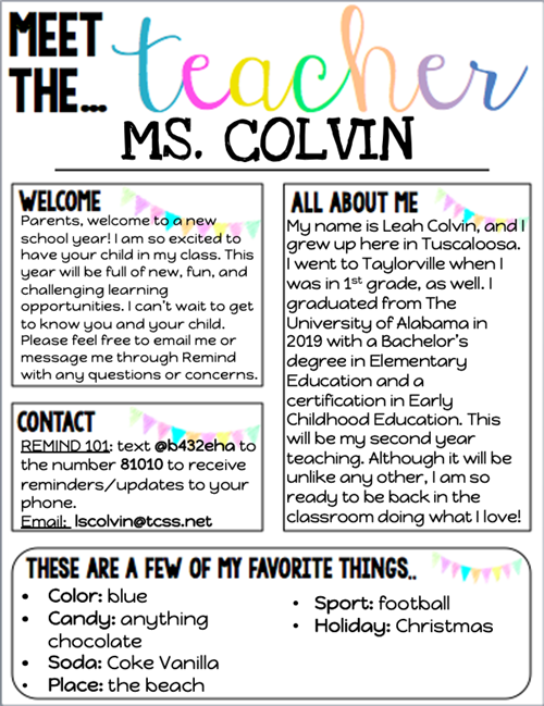 Meet Ms. Colvin 